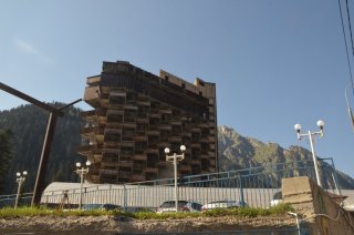 Домбай. Гостиница Аманауз.