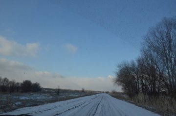 Облака над дорогой.