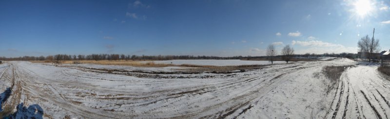 Лещёв. Панорама озера Клешня.
