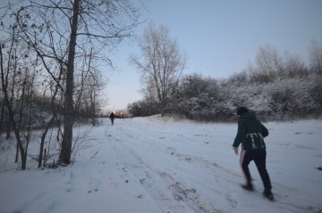 В погоне за машиной.