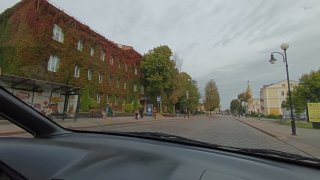 Осенний вид корпуса ГГУ им. Я. Купалы.