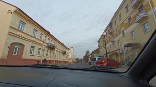 Улица Ожешко в сторону вокзала.