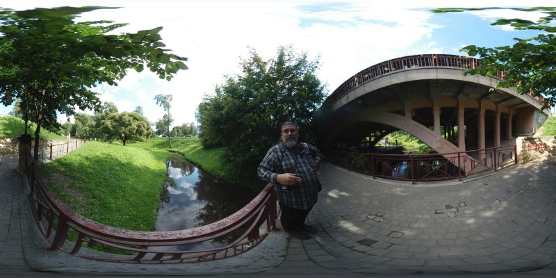 Панорама под мостом через Городничанку.