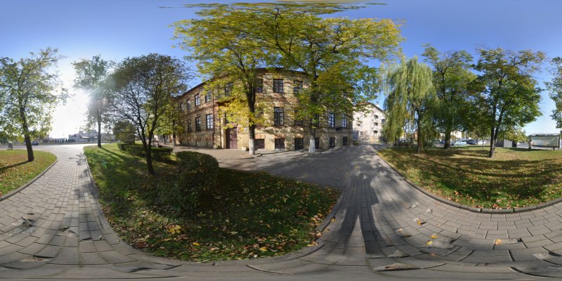 Сферическая панорама с видом на Гуманитарный колледж.