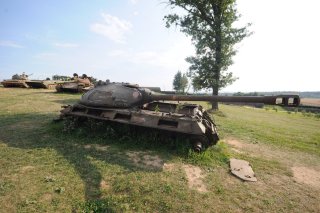 Остов танка ИС-3.